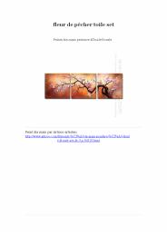 fleur de pêcher toile set -- Artisoo