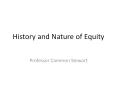 History and Nature of Equity PowerPoint PPT Presentation