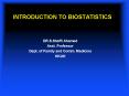 INTRODUCTION TO BIOSTATISTICS PowerPoint PPT Presentation