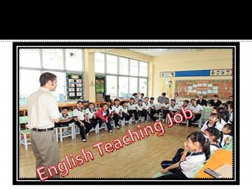 English Teaching Careers