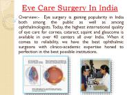 India Cost Eye Surgery