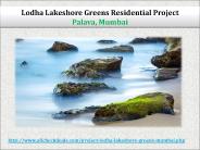 Lodha Lakeshore Greens Mumbai