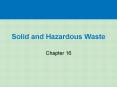 Solid and Hazardous Waste PowerPoint PPT Presentation
