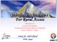 Wireless Technologies For Rural Access PowerPoint PPT Presentation
