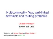 Multicommodity flow, well-linked terminals and routing problems