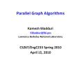 Parallel Graph Algorithms PowerPoint PPT Presentation