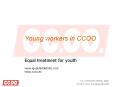Young workers in CCOO PowerPoint PPT Presentation