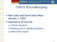 OSHA Recordkeeping PowerPoint PPT Presentation