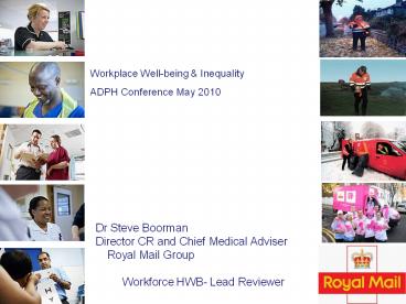 Workplace Well-being