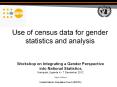Use of census data for gender statistics and analysis PowerPoint PPT Presentation