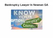 Bankruptcy Lawyer Newnan GA