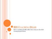 IES Coaching Delhi