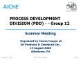 PROCESS DEVELOPMENT DIVISION (PDD) - - Group 12 PowerPoint PPT Presentation