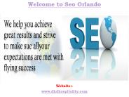 Welcome to seo orlando
