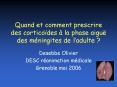 Quand et comment prescrire des cortico PowerPoint PPT Presentation