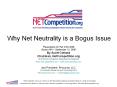 Why Net Neutrality is a Bogus Issue PowerPoint PPT Presentation