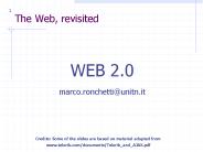 The Web, revisited