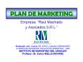 PLAN DE MARKETING PowerPoint PPT Presentation