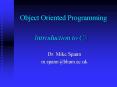Object Oriented Programming PowerPoint PPT Presentation