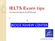 IELTS Exam Tips - www.jroozreview.com