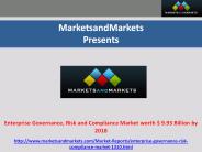 Enterprise Governance, Risk and Compliance Market