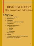 HISTORIA KURS 2 Den europeiska m PowerPoint PPT Presentation