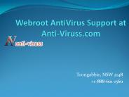 Webroot AntiVirus Support at Anti-Viruss.com