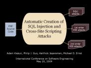 Automatic Creation of SQL Injection and Cross-Site Scripting Attacks