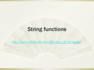 String functions