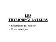 LES THYMOREGULATEURS