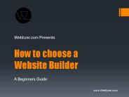 How to choose a website builder