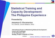 Statistical Training and Capacity Development: