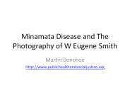 Minamata Disease and The Photography of W Eugene Smith