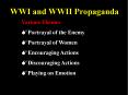 WWI and WWII Propaganda PowerPoint PPT Presentation