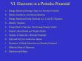 VI. Electrons in a Periodic Potential PowerPoint PPT Presentation