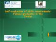 Self-evaluation of skills requirements: Female graduates in the Jordan PowerPoint PPT Presentation