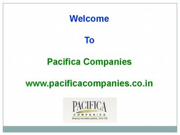 Indian Real Estate Market - Key Factor for Infrastructure Growth in India by www.pacificacompanies.co.in