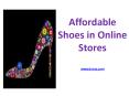 Affordable Shoes in Online Stores