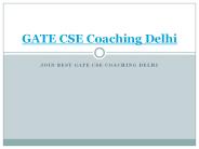 GATE CSE Coaching Delhi