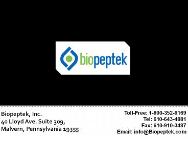 Solid Phase Peptide Synthesis