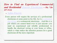 Denver Electrician Services Emergency