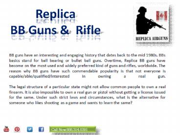 Reputation of BB guns