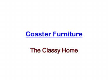 coaster Furniture