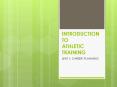 INTRODUCTION TO ATHLETIC TRAINING PowerPoint PPT Presentation