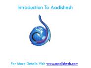 Introduction To Aadishesh Infotech