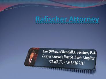 Lawyer Port St. Lucie FL