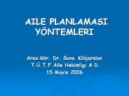 AILE PLANLAMASI Y