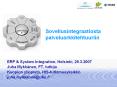 Sovellusintegraatiosta palveluarkkitehtuuriin PowerPoint PPT Presentation