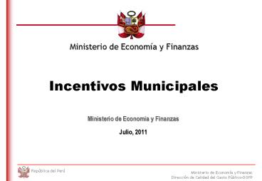 Incentivos Municipales