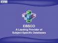 EBSCO PowerPoint PPT Presentation